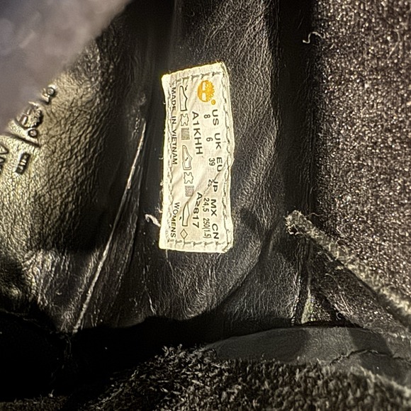 ✨ Timberland Women's 6-Inch Premium Waterproof‎ Boots - Black Nubuck - Size 8 ✨ - Picture 4 of 11